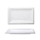 Wholesale turkish fish seafood white dinner plates ceramic rectangle plate