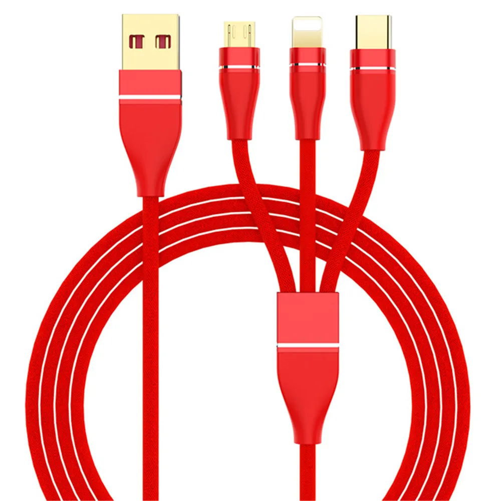 3 in 1 USB Cable for Mobile Phone Micro USB Type C Charger Cable for iPhone X Samsung S9 Charging Cable Micro USB Charger Cord, Black;gray;blue;red
3 in 1 USB Cable for Mobile Phone Micro USB Type C Charger Cable for iPhone X Samsung S9 Charging Cable Micro USB Charger Cord, Black;gray;blue;red