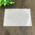 High quality ziplock frosted slider pvc zipper packing bag for pencil