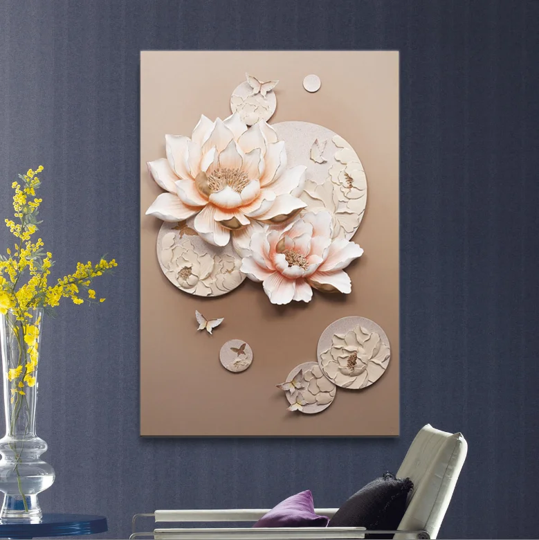 modern 3d wall hanging scenery pop art painting exhibition