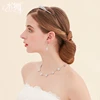 Diamond Necklace Wedding Necklace Earring Set Wedding Accessories Necklace