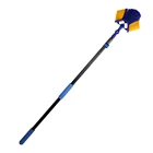 Extentool Customizable long handle retractable aluminum rod ceiling cleaning brush for eaves and grooves