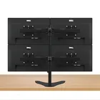 LS4 stainless steel pipe monitor arm desk mount