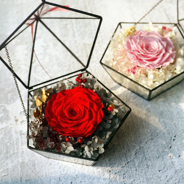 top grade valentines day gifts preserved single rose in mini