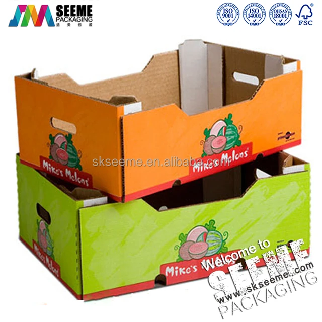 customized printed fruit mango packaging carton box