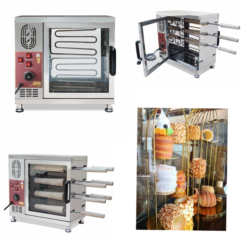 chimney cake baking oven machine