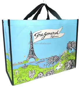 promotion colorful reusable pp printed non woven shopping bag