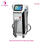 Salon Beauty ipl rf e-light nd yag laser Tattoo Removal OPT hair remover RF skin lift pores blackheads removal