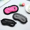 Custom women lace lady pocket eye mask with earplug and pouch decorative pack sleeping eye mask with ear plug travel pillow