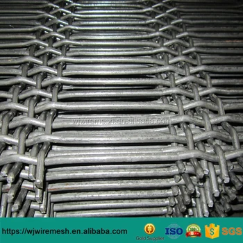 standard mesh double crimped rock crusher mesh quarry screen