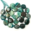 Natural blue green chrysocolla octagon loose gemstone