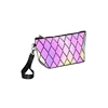 MUSAA 2019 new stylish nice fashion women girls travel luminous PU geometric cosmetic makeup glow bags