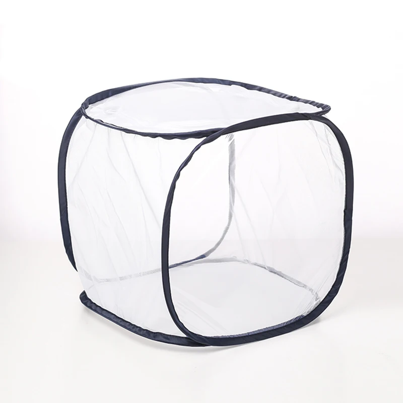 

Collapsible Pop-up  Butterfly Insect Habitat Mesh Cage Butterfly Habitat Terrarium Insect Cage, White