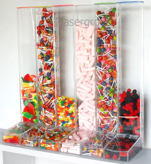 Dispensador individual para caramelos y dulces-Estantes de exhibición