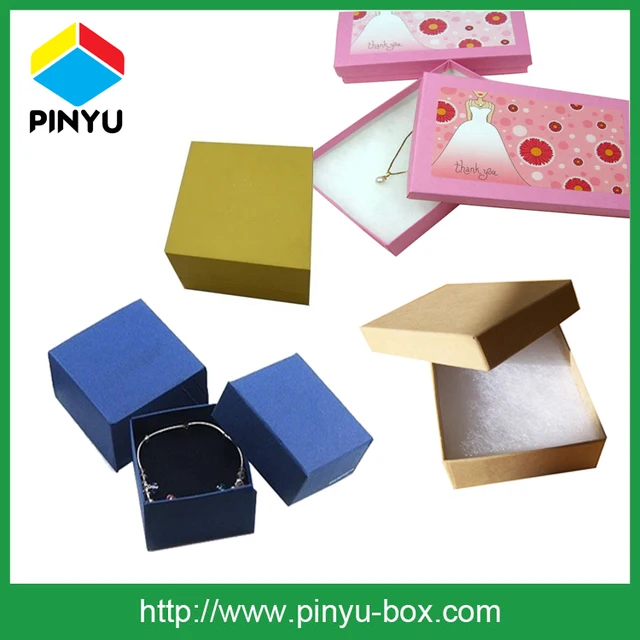 small color rigid paper ring watch necklace bracelet packaging