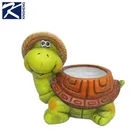 Creative decorative pottery small size cute garden outdoor vase planter,garden split pot planter