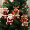 Merry christmas ornaments christmas Gift Santa Claus Snowman Tree Toy Doll Hang Decorations for home chinese christmas ornaments