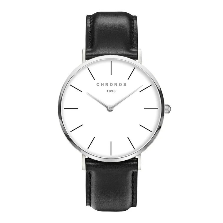 CHRONOS 1898 Unisex Watches for Women Men Leather/Nylon Strap Quartz Wristwatches Rose Gold/Silver Mens Watches
CHRONOS 1898 Unisex Watches for Women Men Leather/Nylon Strap Quartz Wristwatches Rose Gold/Silver Mens Watches