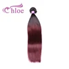 Hot selling factory cheap price high quality remy 1b 99j red wine colored hair