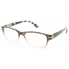 2018 Wenzhou Factory New Fashion Design Metal Decoration Plastic Frames Readers Tortoise Plastic Reading Glasses
