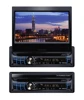 New Stylish!!!car Multimedia entertainment universal 1 din car DVD player with retractable screen