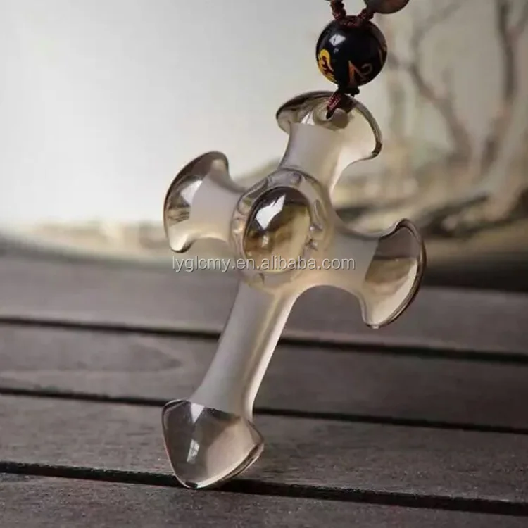 

Drop Shipping Natural Ice Black Obsidian Carving Crosses Lucky Amulet Pendant Necklace For Women Men pendants Jade Jewelry