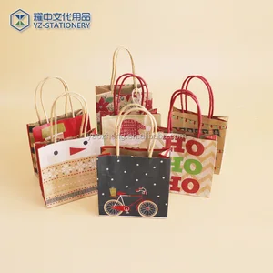 packaging & printing bag mini christmas gift paper bag 372