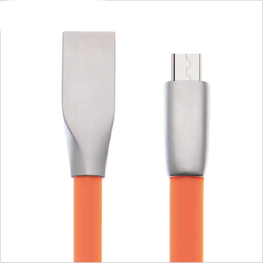 Fantastic 1 year Warranty Top Level Zinc Alloy Metal Heads Android Mobile TPE Micro USB Cable Fast Charging Cord - ANKUX.COM