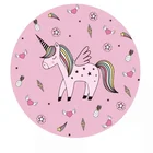 Unicorn themed tableware paper plate cup napkin cake wrapper Kids Party Set of 16