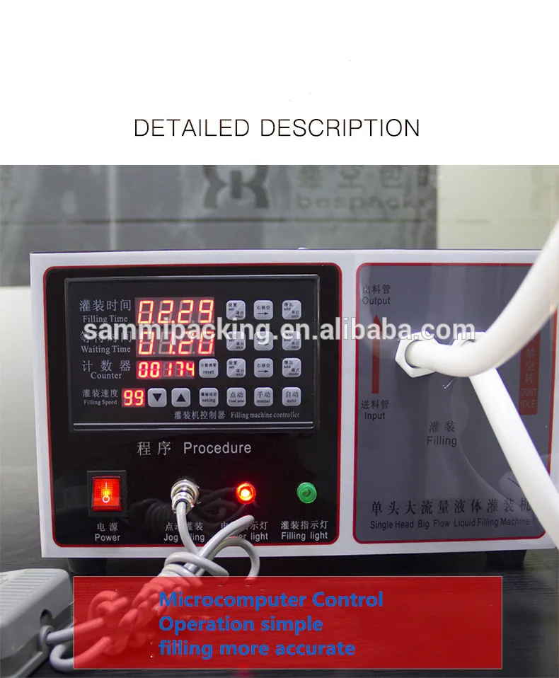 Newest 30L/min electric liquid filler machine for alcohol hand sanitizer