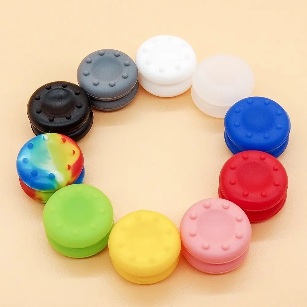 

Wholesale Colorful Silicone Analog Joystick Thumb Stick Grips Cover For PS3 PS4 Xbox One 360 Wii Game Controller Joystick Cap, 10 colors