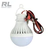 E27 12V 9W cold white led bulb light 1m wire clip DC12V DC6V LED plastic bulb