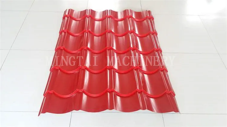 የጣሪያ ንጣፎች ጥቅል የቆርቆሮ ማሽን