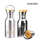 DS788 500ML/17OZ Private label single wall stainless steel drink bottle sport water bottle
