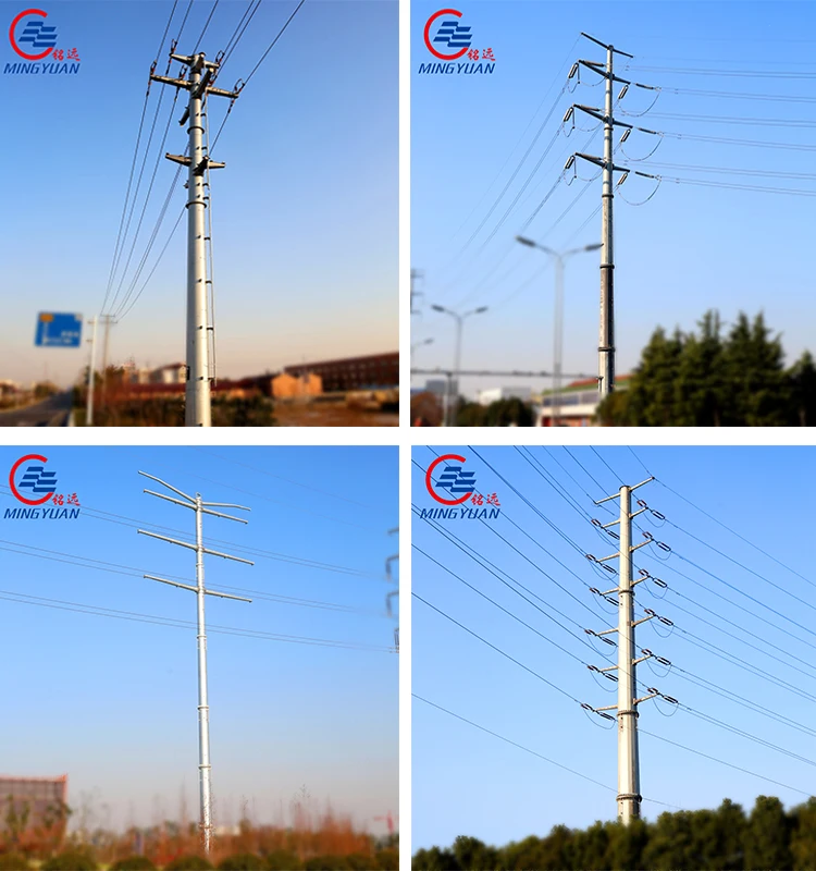35ft 10m Galvanized Iron Electric Steel Pole Design Buy Galvanized