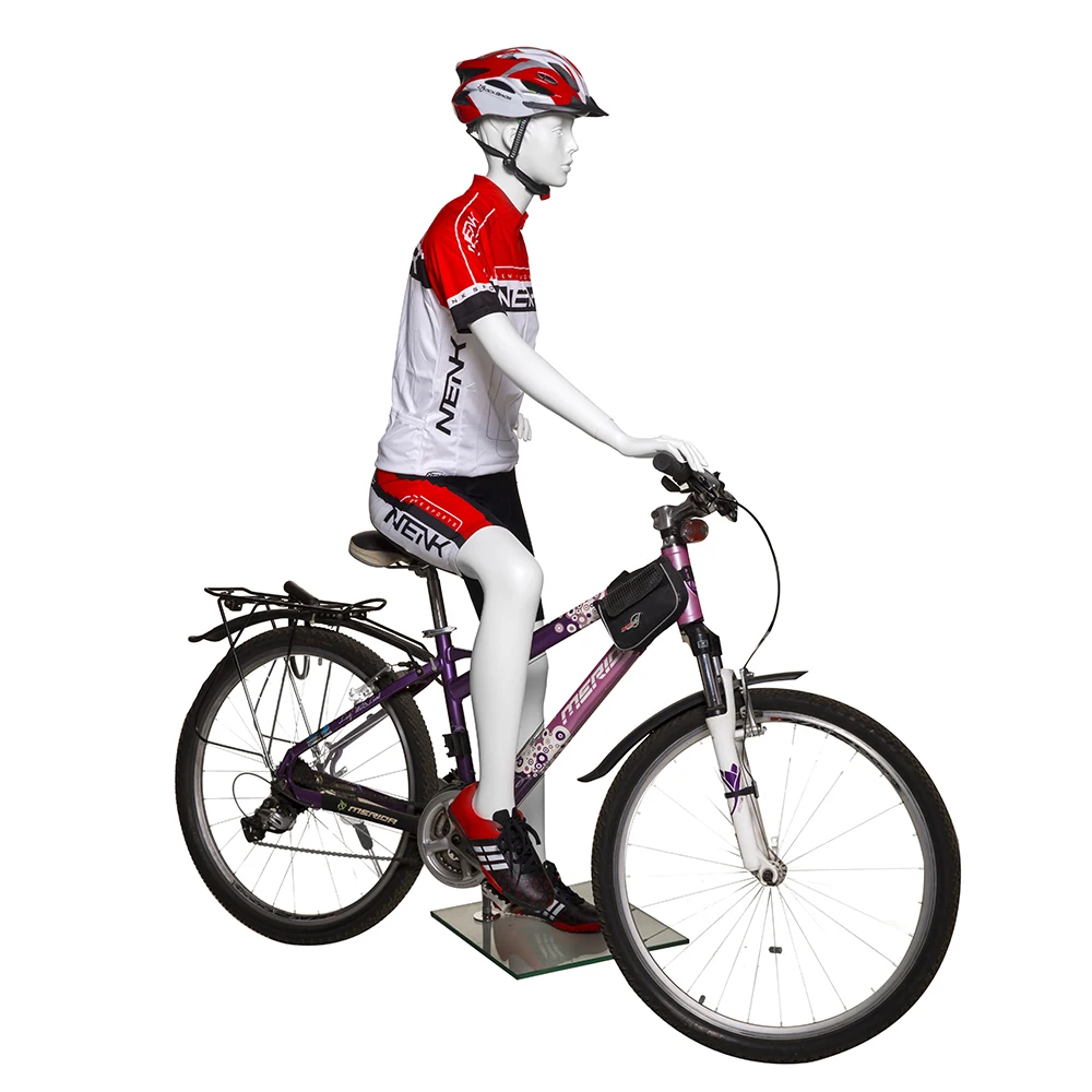 ride a bike style manenquin sport action female /male mannequin