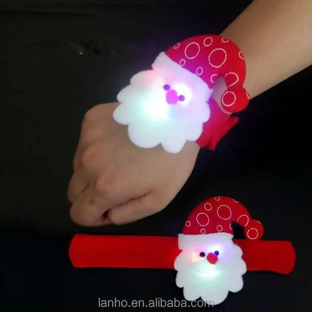 2016 new christmas gift for children led ring bracelet clap toy