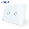 Livolo VL-C902-11 AU American Switch 110 250V 2 Gang Touch Control Light Switch