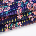 Customizable-Weight and 100%Polyester Material print plush fabric for home textile