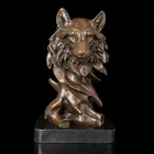 Home Decoration Bronze Animal Bust Sculpture