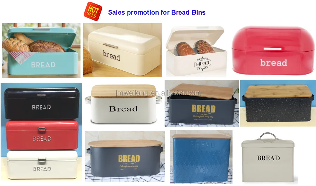 kitchen storage box bread bin and canisters with copper lid