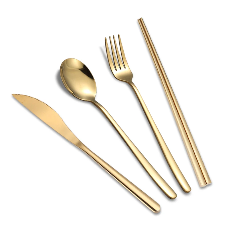 Wholesale Korean Style 304 Metal stainless steel gold Cutlery set knife, fork and spoon wedding party Flatware set, Silver,rose gold,gold,black
Wholesale Korean Style 304 Metal stainless steel gold Cutlery set knife, fork and spoon wedding party Flatware set, Silver,rose gold,gold,black