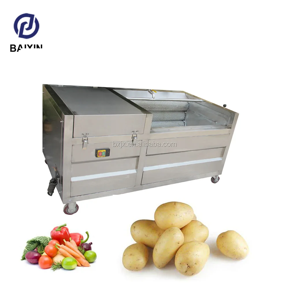 Industriel machine de nettoyage de légumes ail oignon carotte éplucheur de pommes de terre