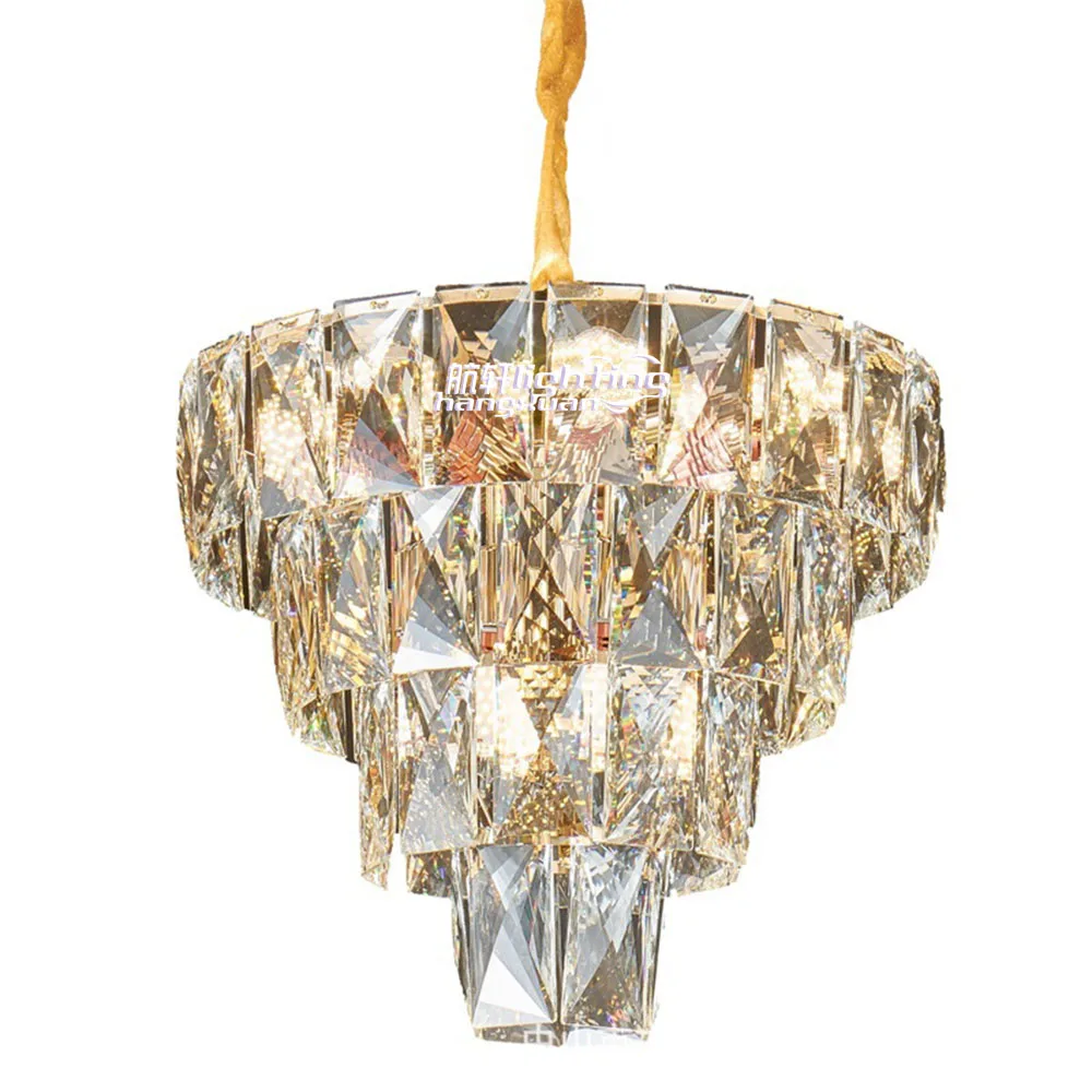 gold crystal chandelier modern
