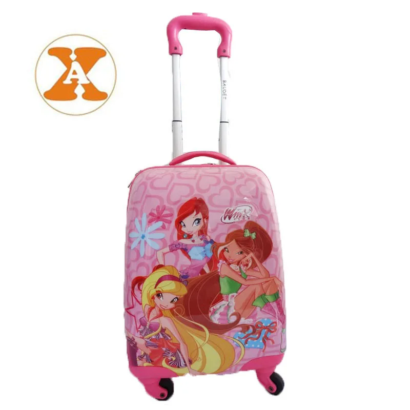 Lightweight Abs Pc Kids Hard Shell Luggage On Wheels