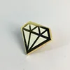 custom metal diamond shape lapel pins