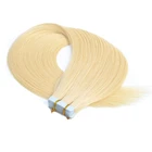 Wholesale 100% Tangle Free Remy Cuticle Tape In Human Hair Extensions