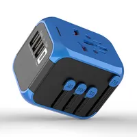 Universal Travel Adapter with 5V 5A 4 USB Wall Charger and 1 Universal AC socket, International Travel Power usb type-c Adapter
Universal Travel Adapter with 5V 5A 4 USB Wall Charger and 1 Universal AC socket, International Travel Power usb type-c Adapter