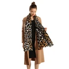 Wholesale Washable Ladies Long Designer Scarfacrylic Winter Scarf, Leopard Scarf