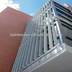 Exterior aluminium louvered shutters parts of outdoor aluminum sun shade